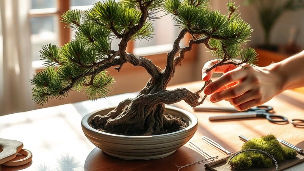 bonsai cultivation and shaping