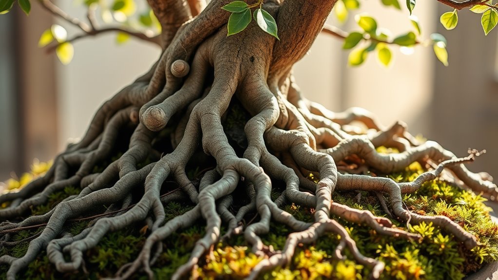 bonsai root exposure technique