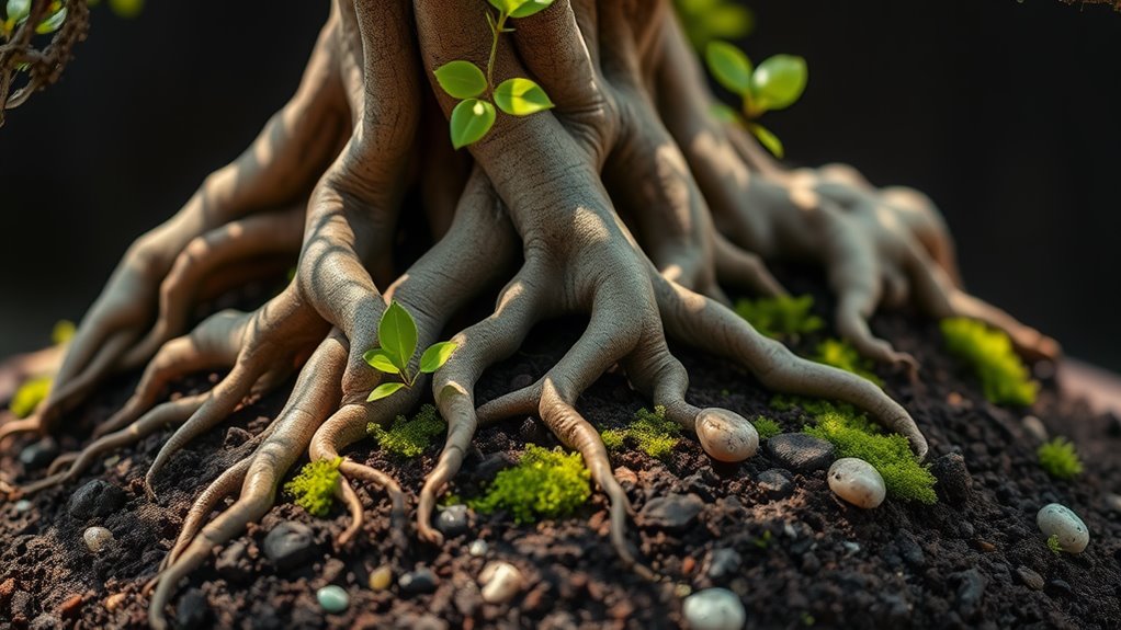 bonsai root structure feature
