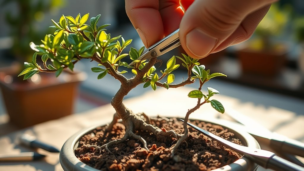 bonsai tree shaping technique