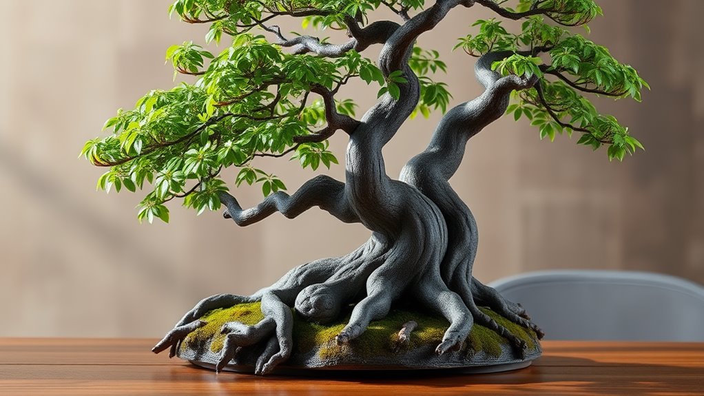 bonsai with two trunks