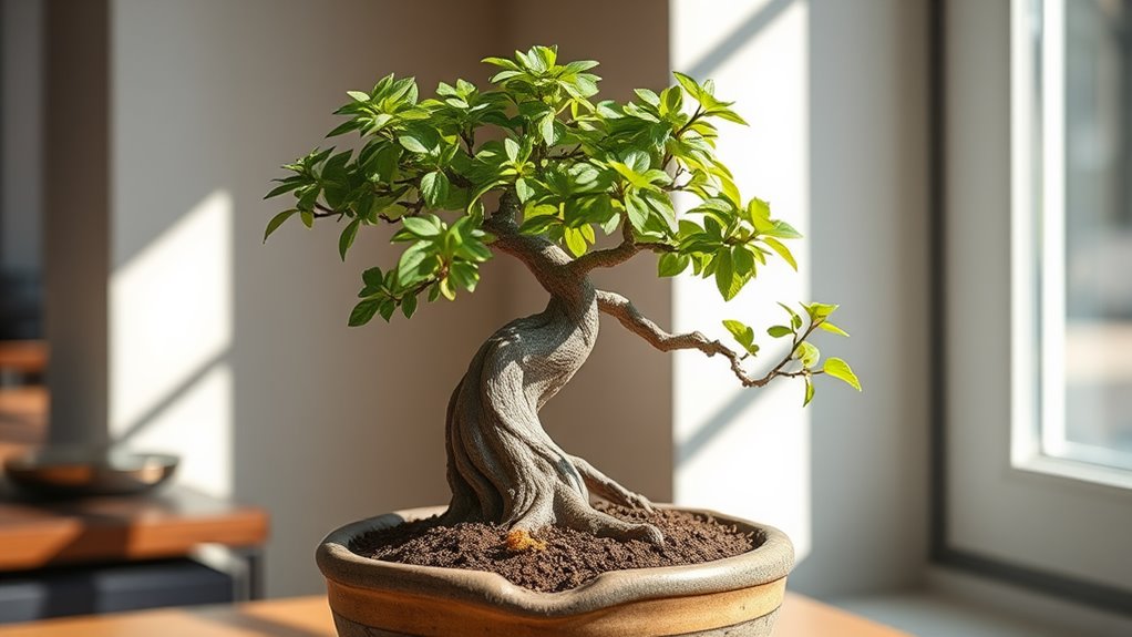 cultivating miniature tree growth