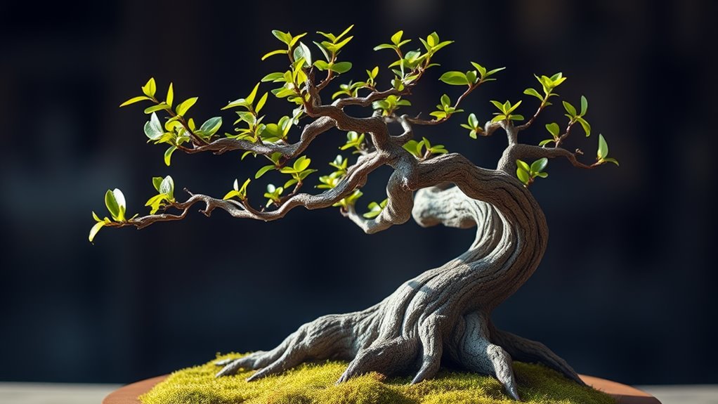 curved trunk bonsai style