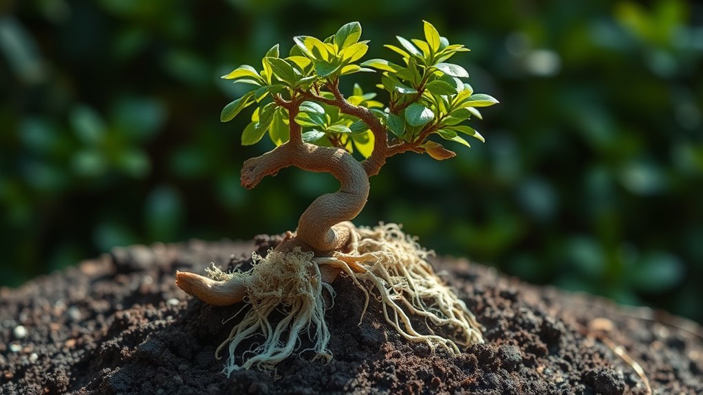 fungal roots in bonsai