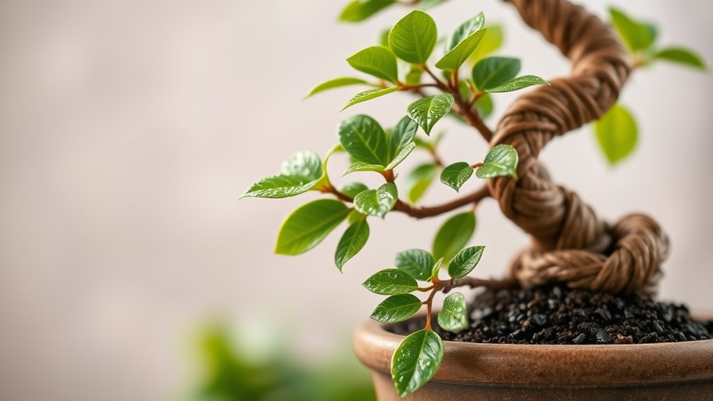 miniature tree symbolizing wealth