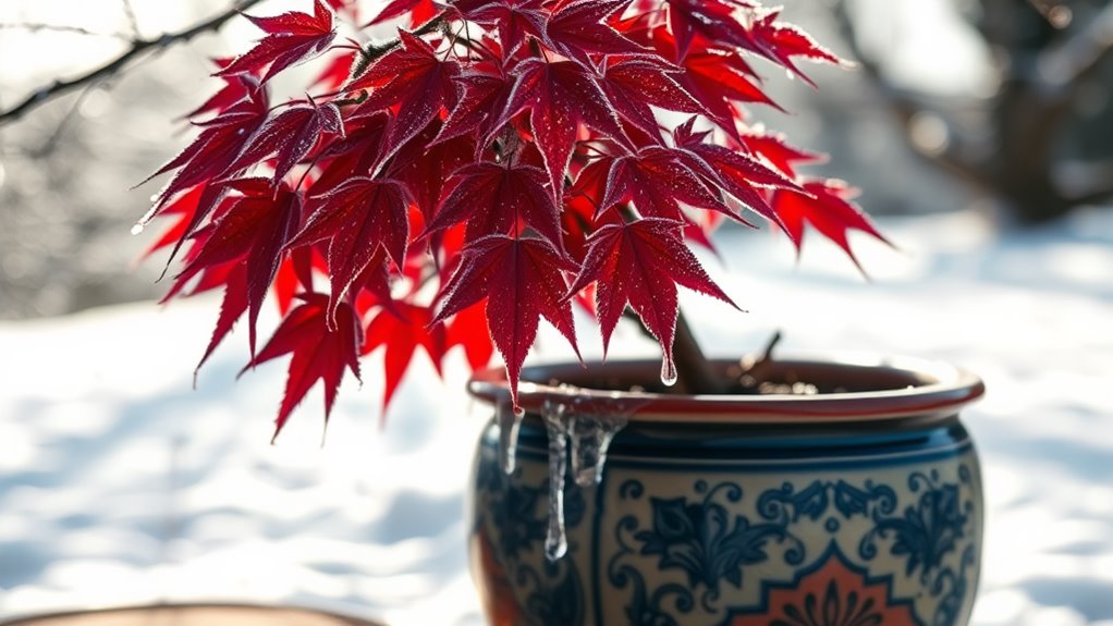 potted japanese maple winter survival