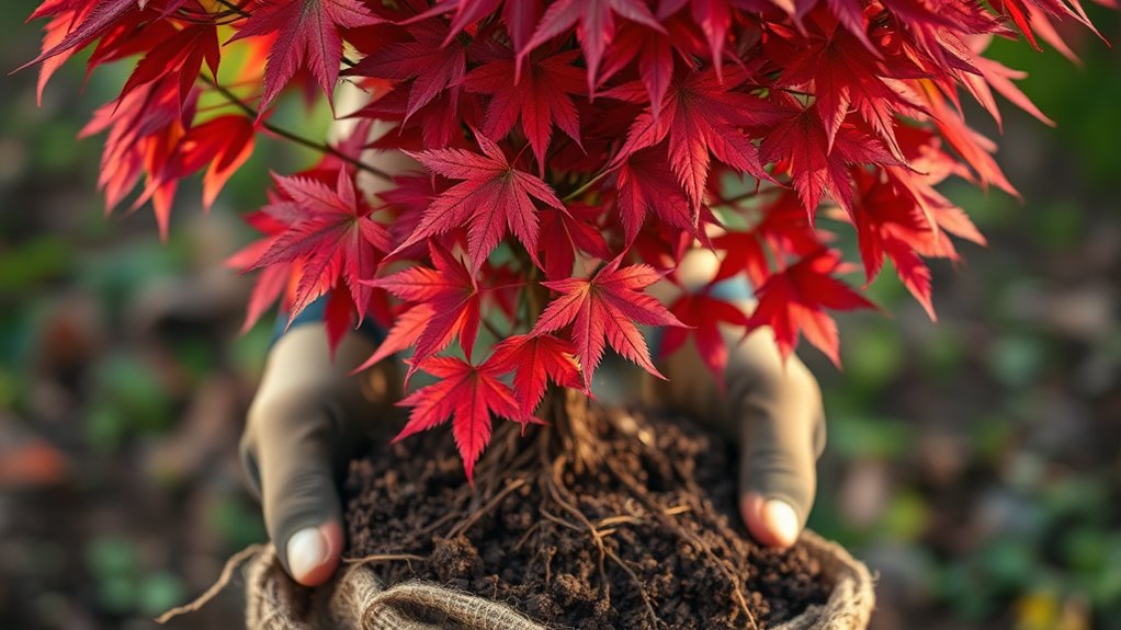 transplant japanese maple safely