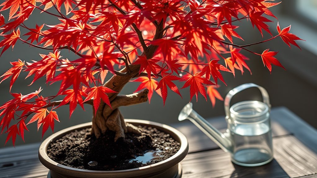 water regularly check soil